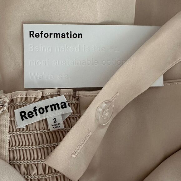 Reformation Maxi Dress Floor Length Gown Size 2 • NEW WITH TAGS • - Picture 9 of 12